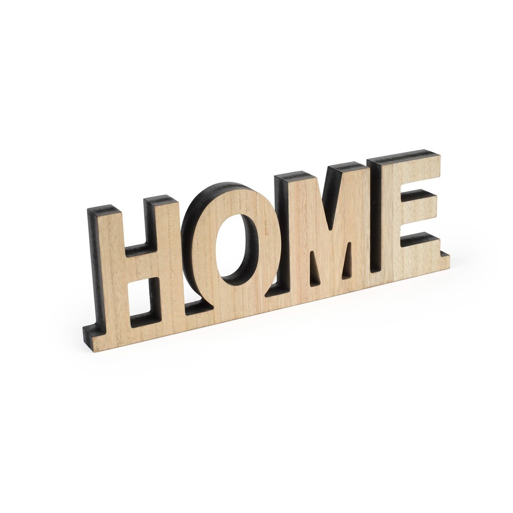 Block Letter HOME Sign | Wooden Tabletop Accent | Modern Rustic Shelf Decoration - Picture 2 of 4